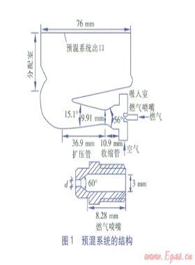 快速熱水器燃氣和空氣預混系統(tǒng)的數值模擬