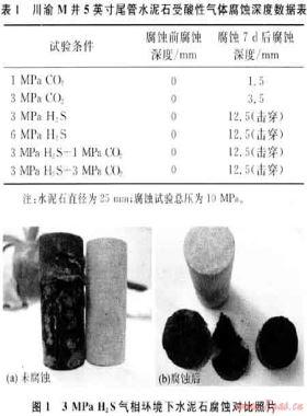 川渝地區(qū)含硫氣井固井水泥環(huán)界面腐蝕機(jī)理分析