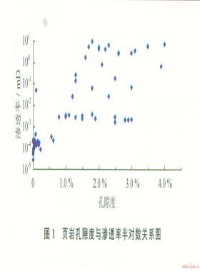 頁巖的儲層特征以及等溫吸附特征